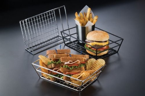 Rmb59c Rectangular Wire Grid Basket Chrome