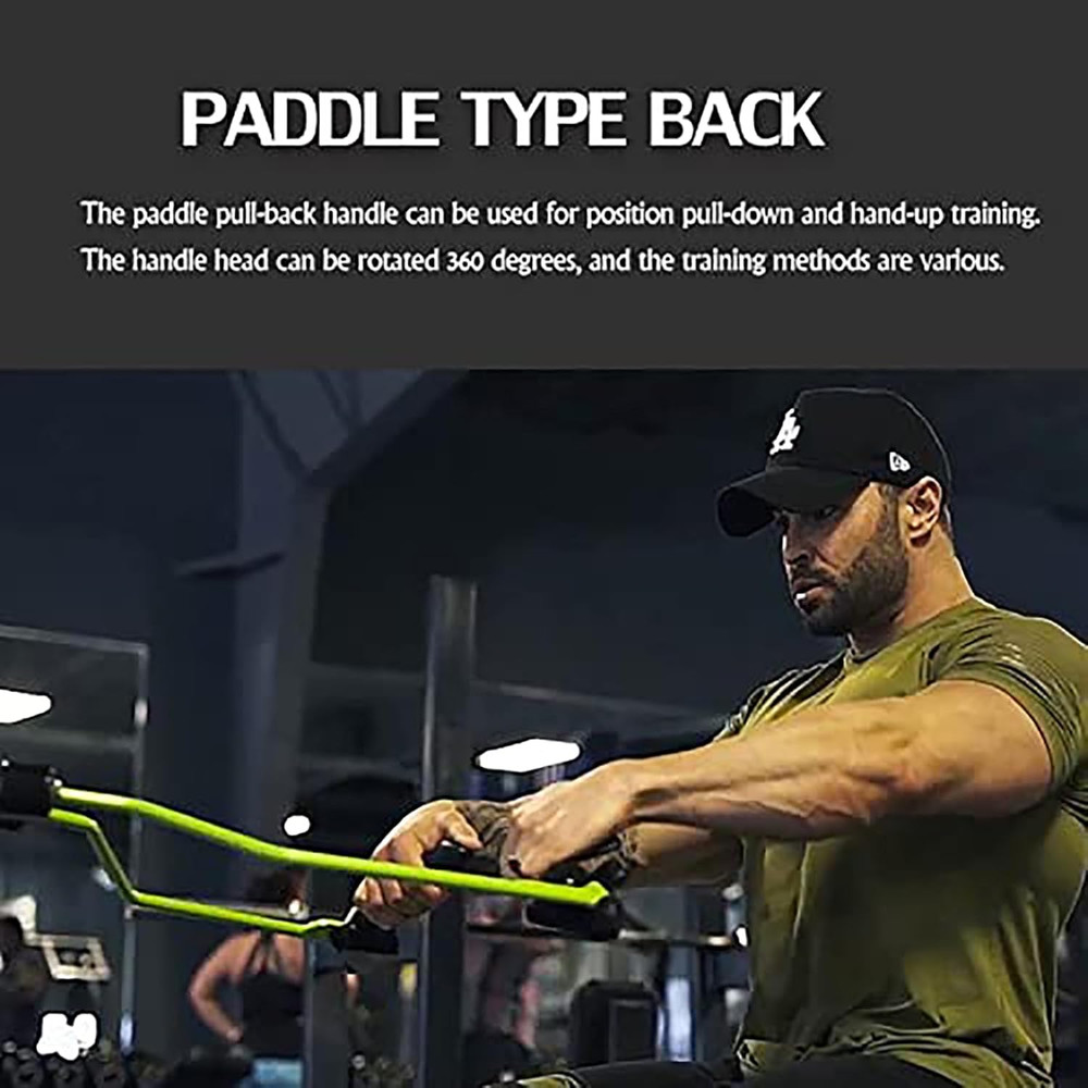 Adjustable Lat Pull Down Bar for Cable Machines and Home Gyms