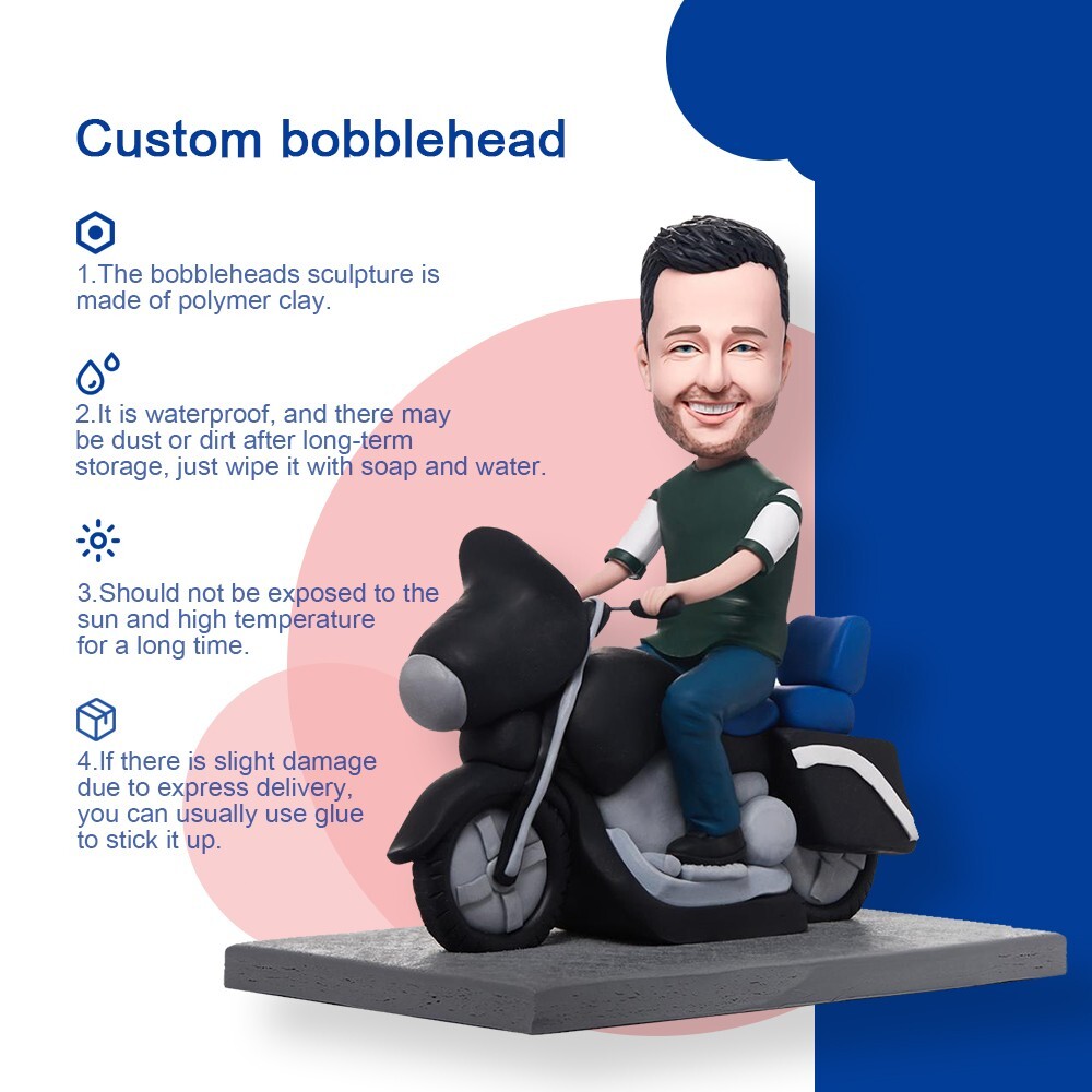 Custom Bobblehead Figures Personalized from Picture, Fully Handmade Customized