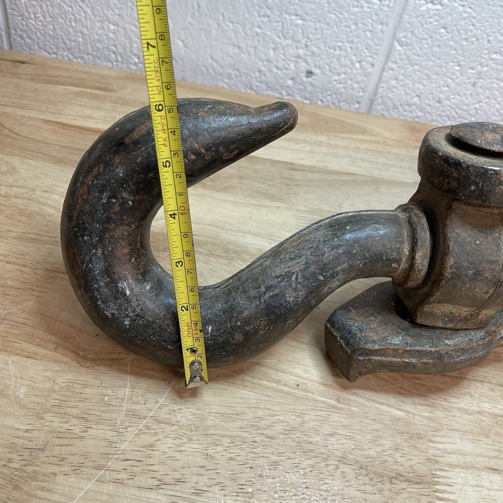 Industrial Snatch Block Solid Iron Pulley - 45lbs