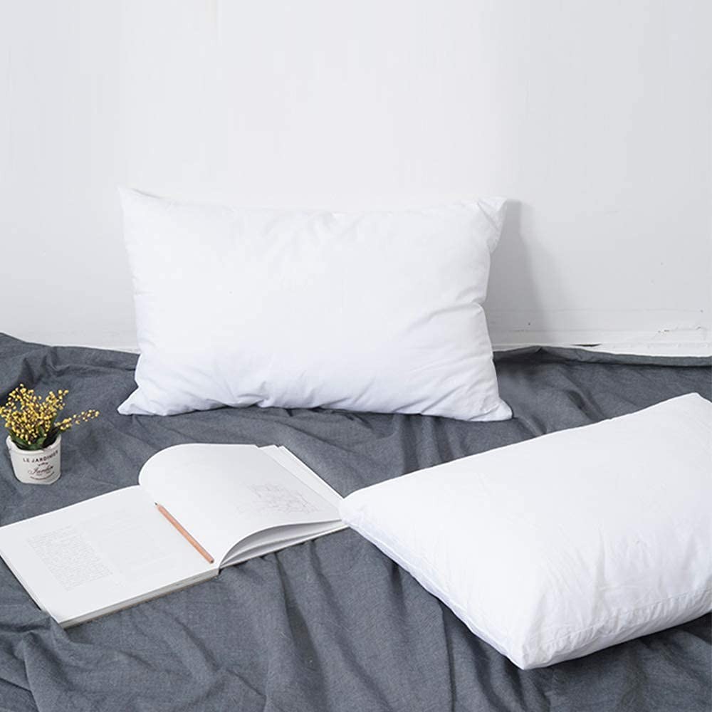 2 Pack Small Cotton Down Alternative Pillows, Super Soft and Breathable Small...