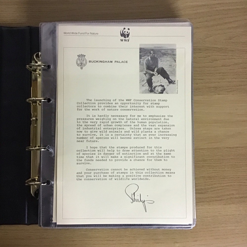 WWF Stamp And Cover Album With Slipcase And Leaves