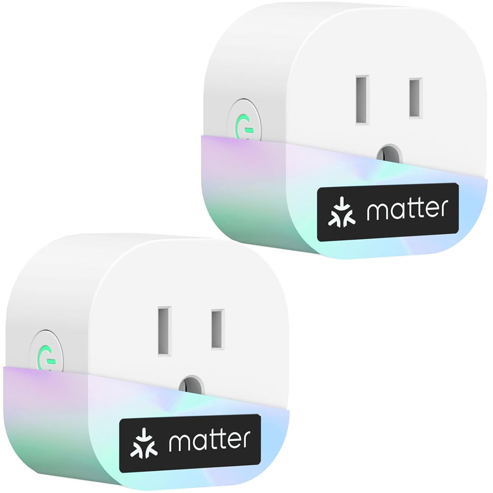 Matter Smart Plug Mini, Easy Setup, 100% Privacy, Compact Size, Support Apple Ho