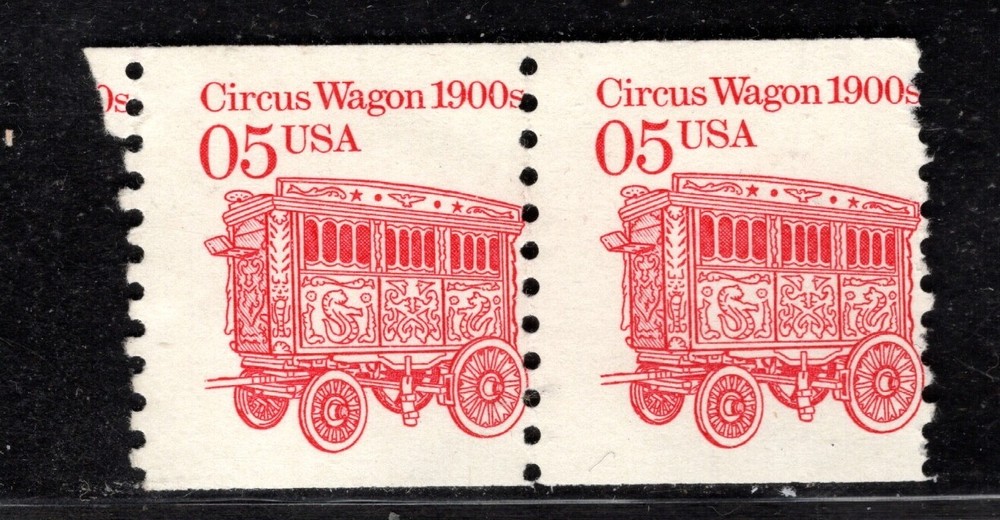 Perfectly Flawed EFO - SN 2452a NG Error - Circus Wagon - Misperf (Pair)