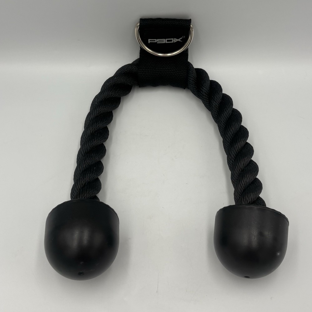 P9OX Tricep Rope Push Up Pull Down Press Bar Gym Cable Attachment Machine Handle