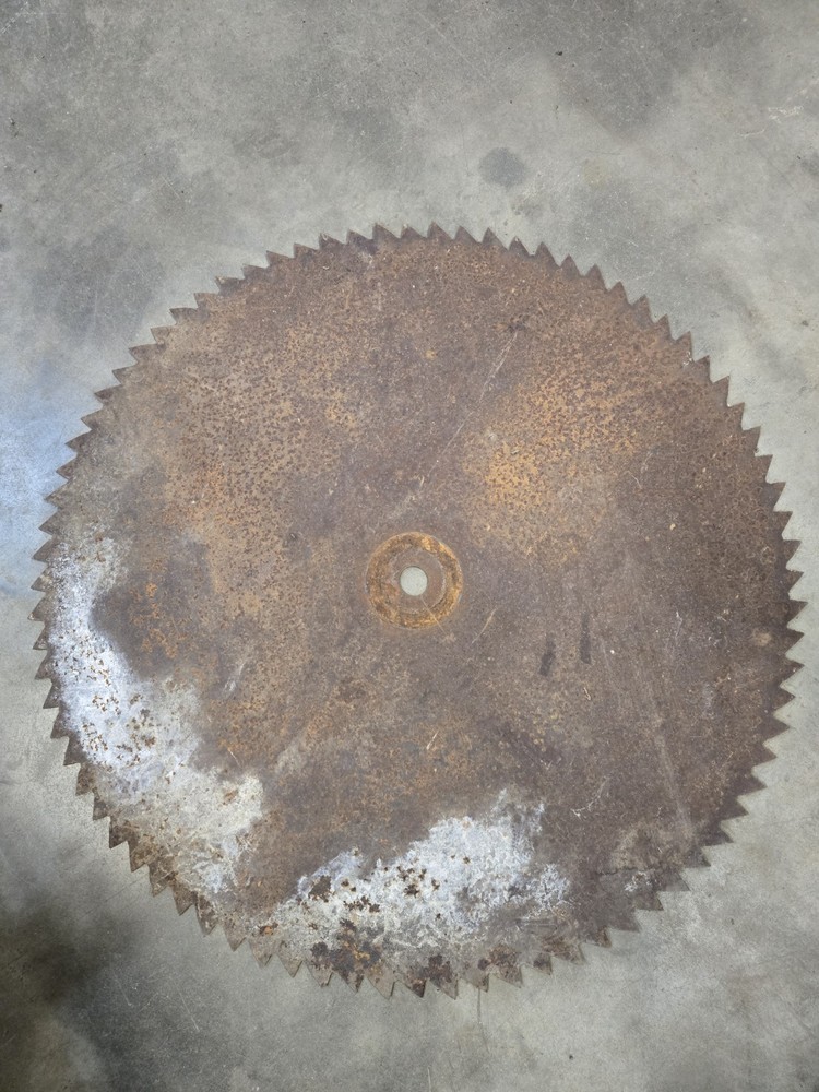Large Sawmill Buzz Saw Blade 35" Diameter Solid Sawblade LUMBER Decor Repurpose