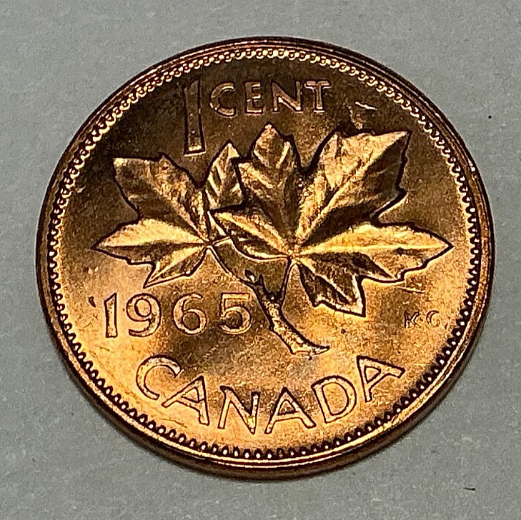 1965 Canada Cent KM# 59.1