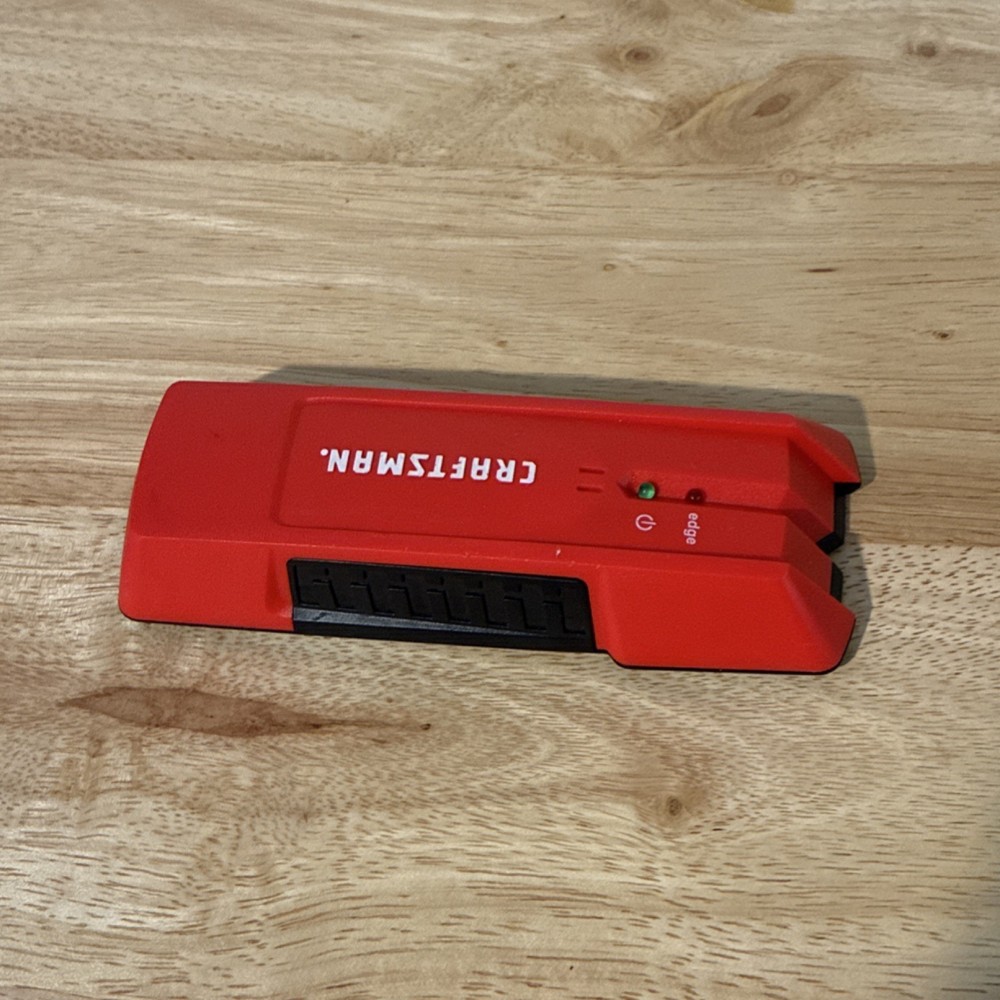 Craftsman Stud Finder Plastic Red Black Edge Sensor with LED Indicator