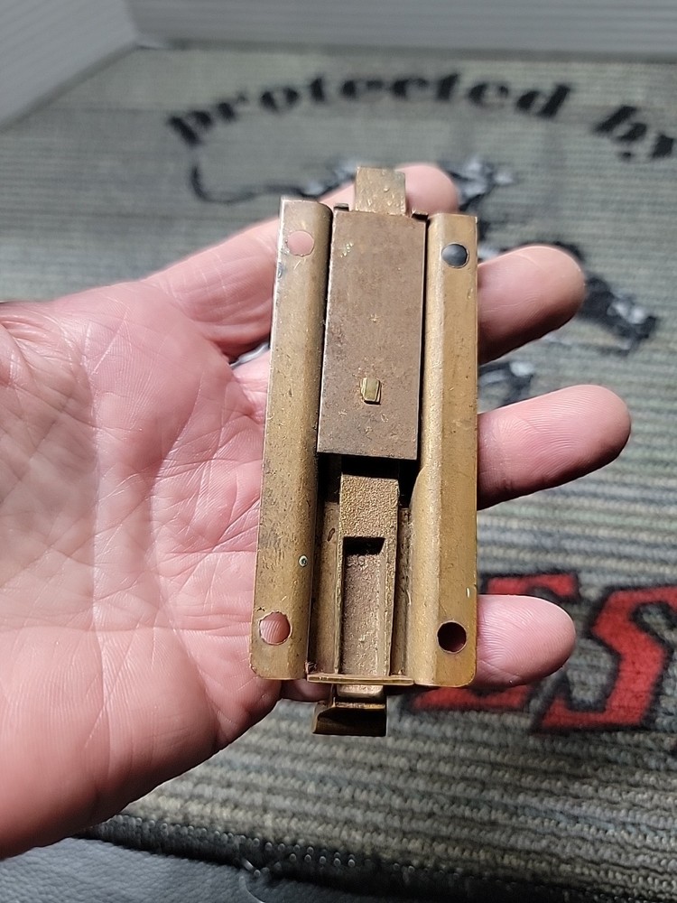 Vintage Brass Slide Lock / Latch /0325