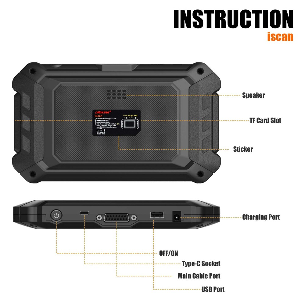 OBDSTAR iScan For SUZUKI Marine Diagnostic Code Read&Clear Data Flow Action Test