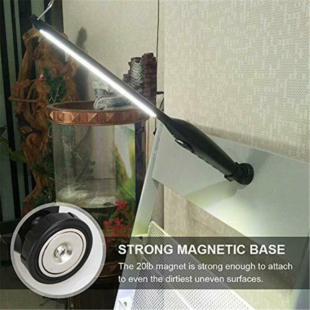 2PCS COB LED Work Light Torch Inspection Lamp Flashlight Cordless Magnetic Base