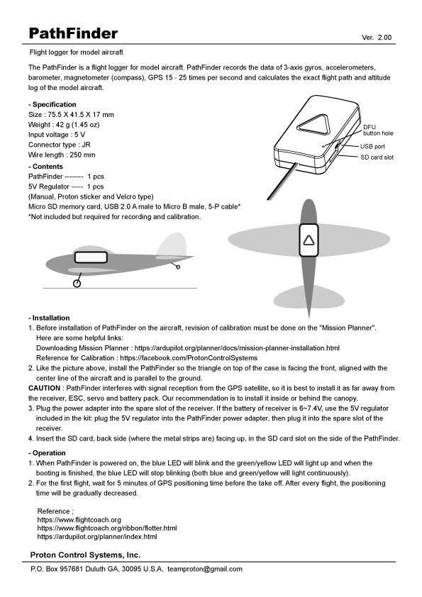 Flight Logger, PathFinder