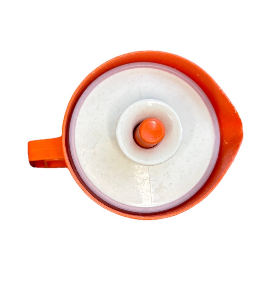 Tupperware Mini Pitcher Burnt Orange 5" x 2" Plastic