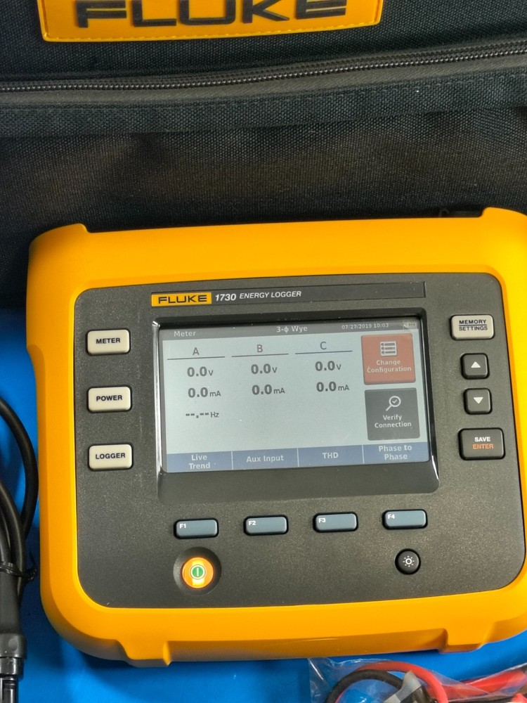 Fluke 1730 Three 3 Phase Power Quality Energy Logger Analyzer Pristine!