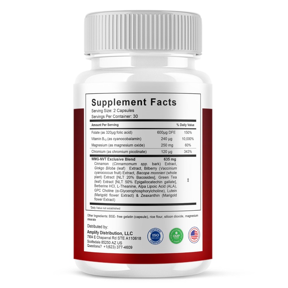 (2 Pack) Gluco Thrive Capsules, Gluco Thrive Advanced Formula (120 Capsules)