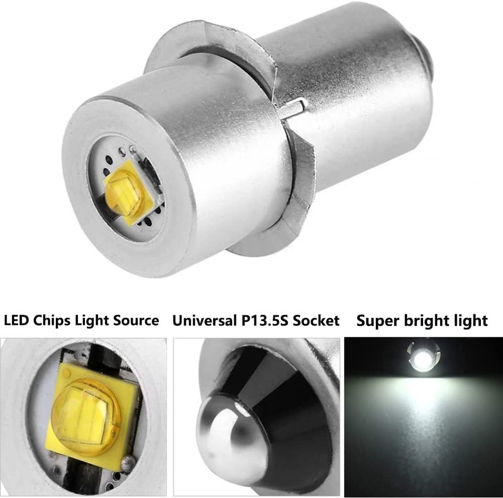 Conversion Upgrade LED Bulb Replacement Compatible for Maglite Flashlight 3 4 5