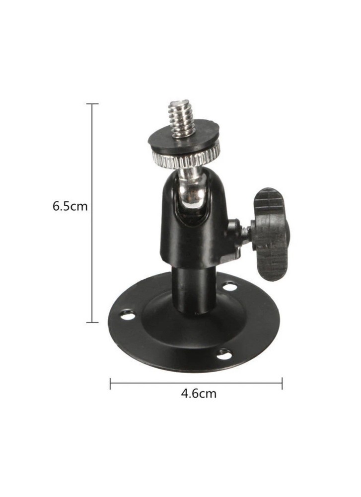 2x Black Wall Ceiling Metal Mount Bracket Stand Holder For CCTV Security Camera