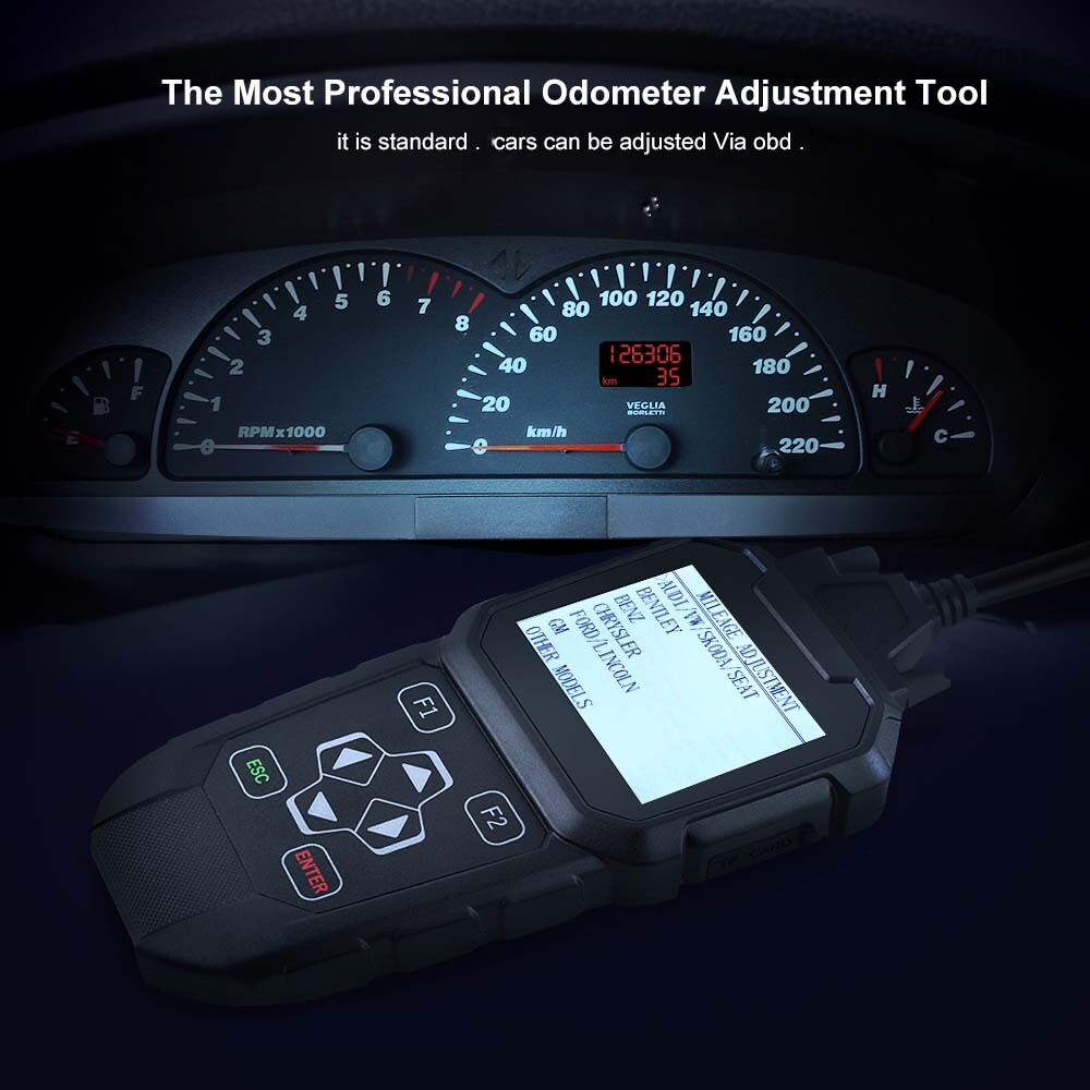 OBDPROG MT401 Odometer Adjustment Mileage Correction OBD2 Engine Diagnostic Tool