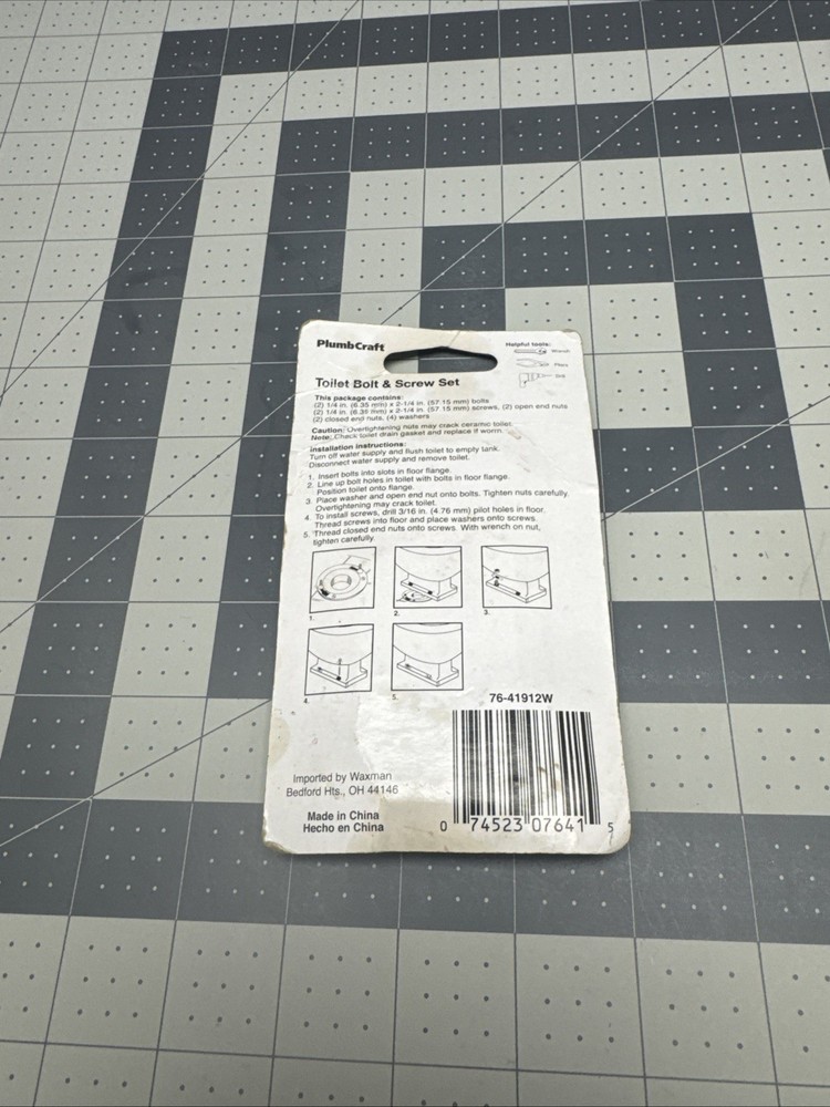 Plumb Craft Toilet Bolt/Screw