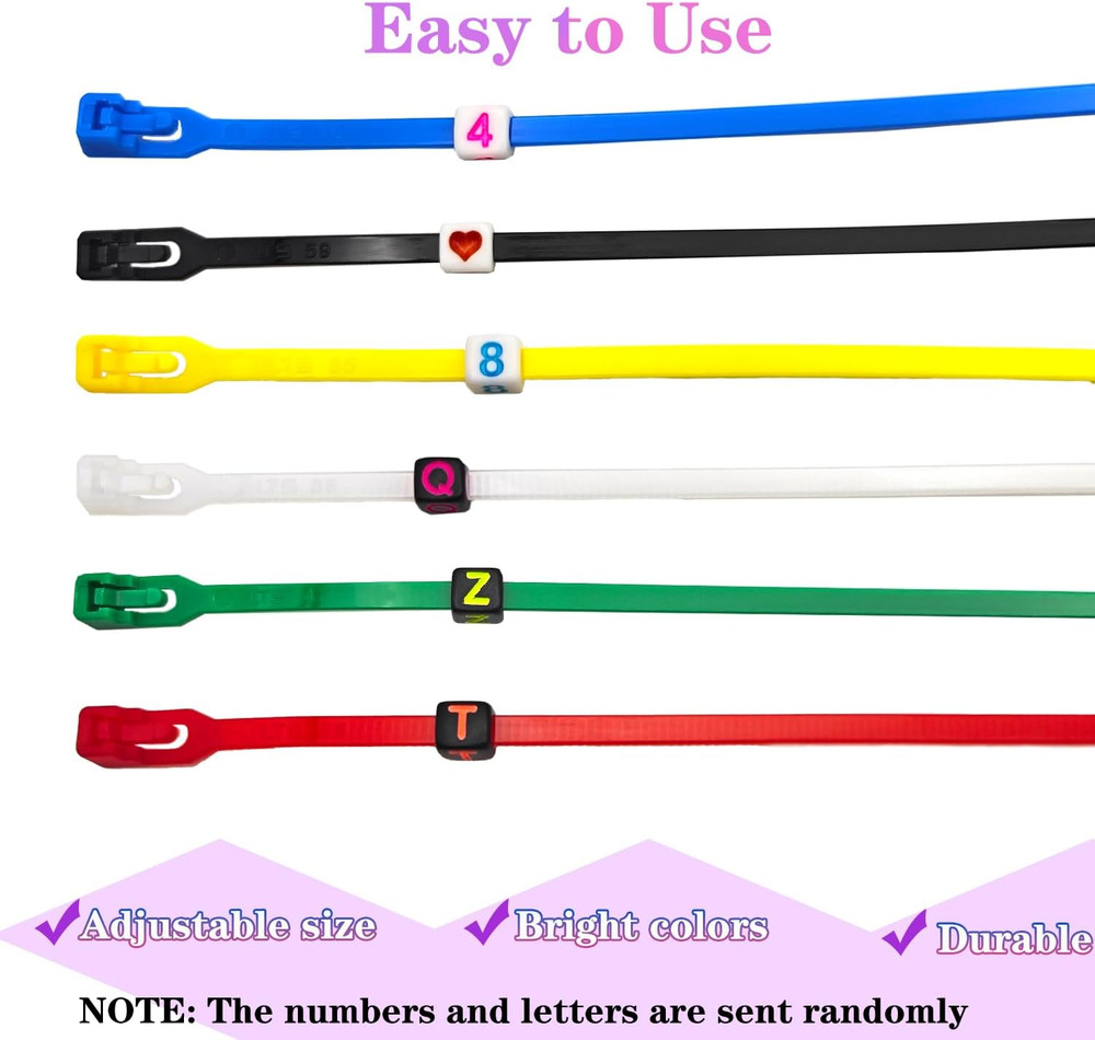 100 Pcs Adjustable Chicken Leg Bands Multicolor, Poultry Identification Bands...