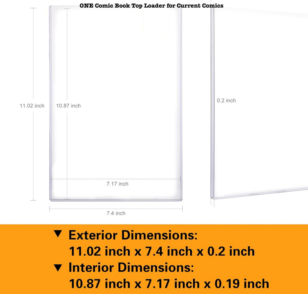 1 Comic Book Top Loader for Current Comics
