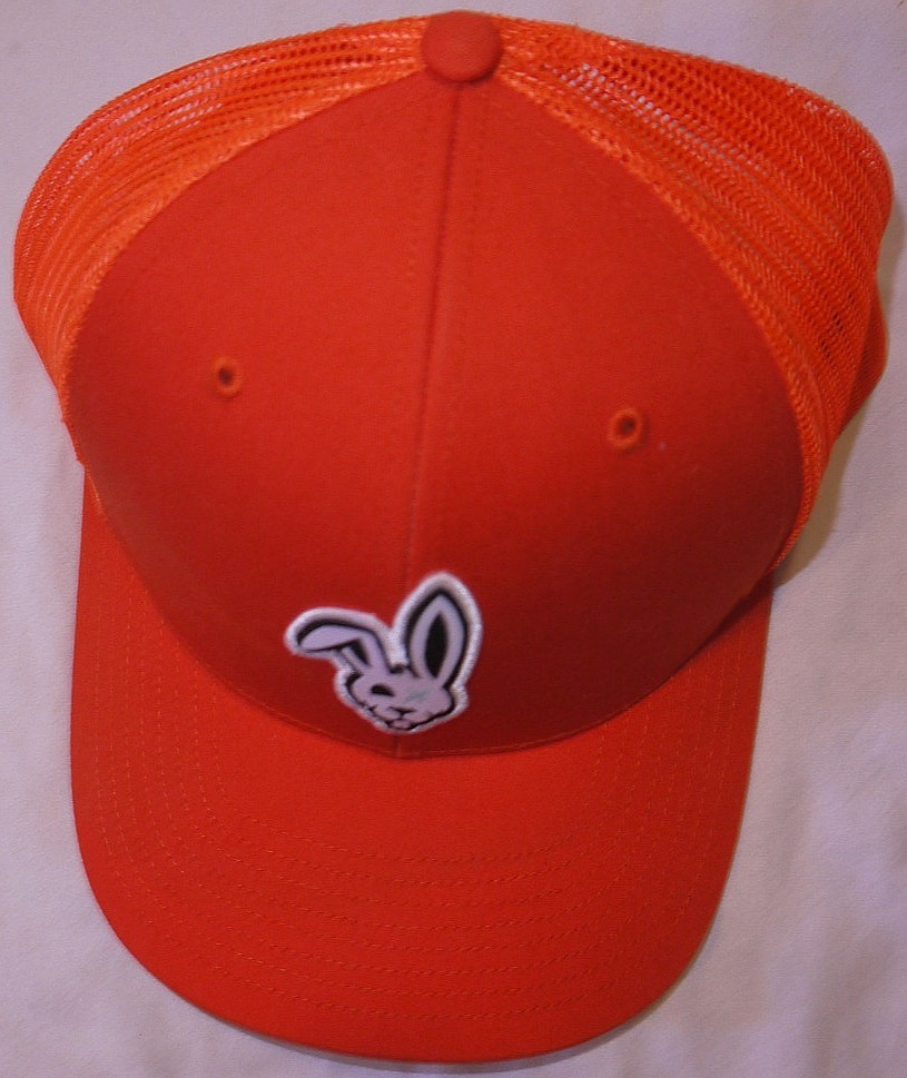 EUC Orange WAGGLE GOLF Rabbit Mesh Trucker Cap Hat