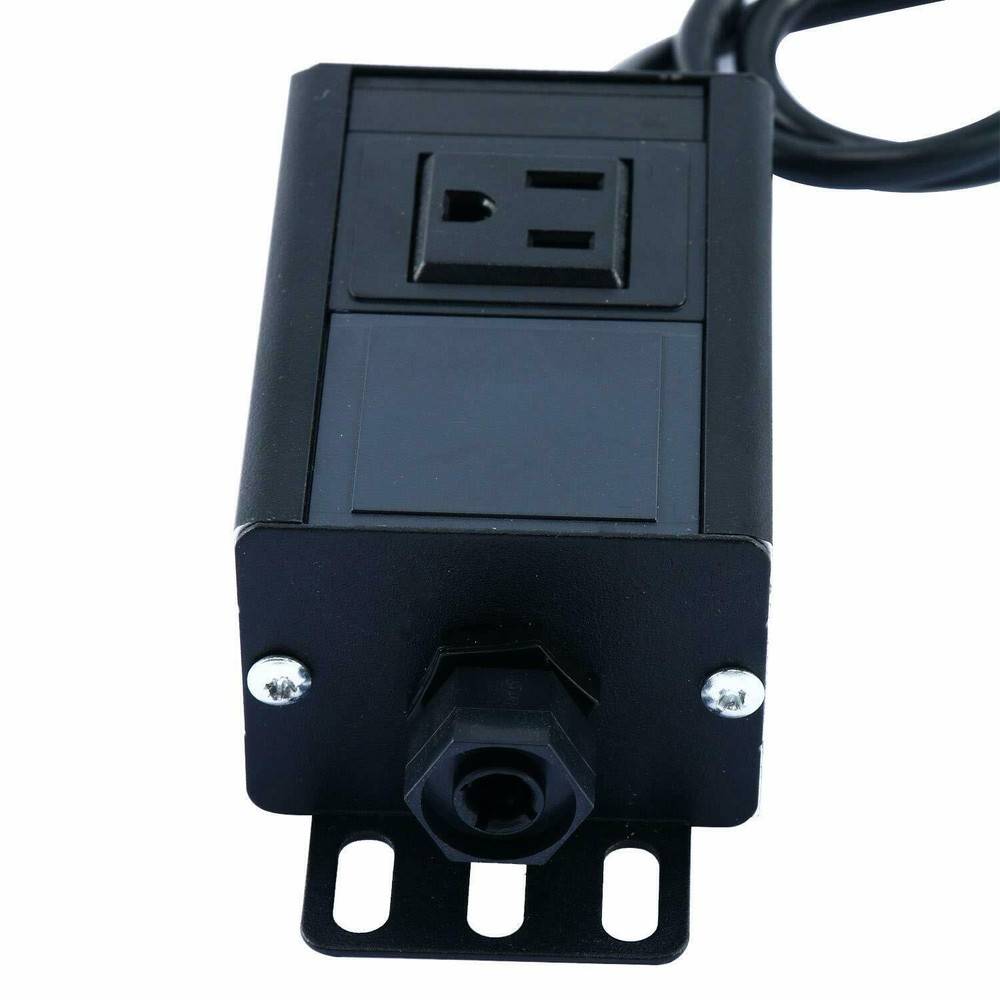 Kitchen Garbage Disposal Sink Top Air Switch Kit Brushed Single Outlet US Plug