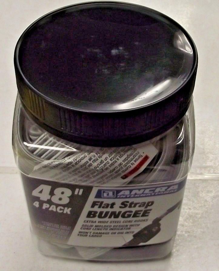Ancra 95717 48" Flat Strap Bungee Cords 4 Pack