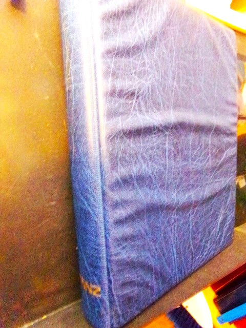 Padded Blue PRINZ 3 ring Binder  Nice Condition