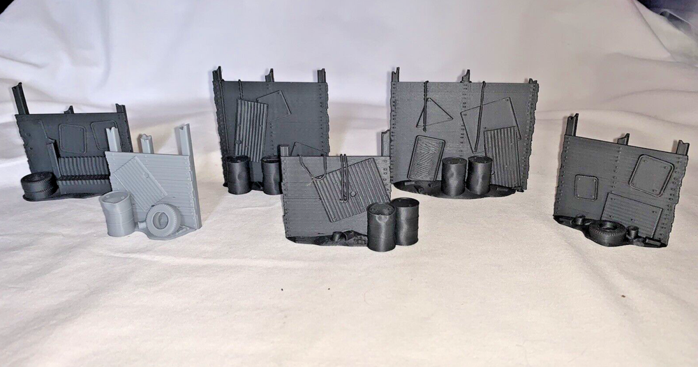Fallout TABLETOP GAMING 3D Printed BARRICADES DIY