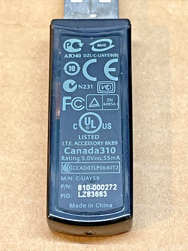 Logitech 810-000272 USB Wireless Mouse Receiver DONGLE ONLY C-UAY59