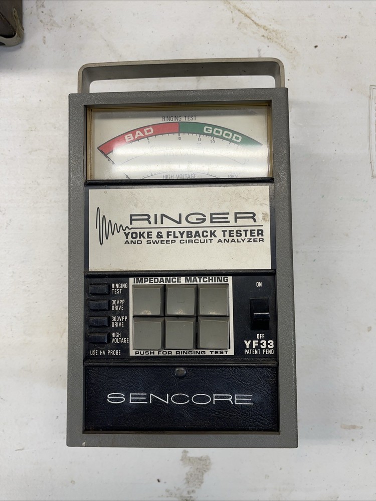 SENCORE RINGER YF33 YOKE & FLYBACK TESTER AND SWEEP CIRCUIT ANALYZER