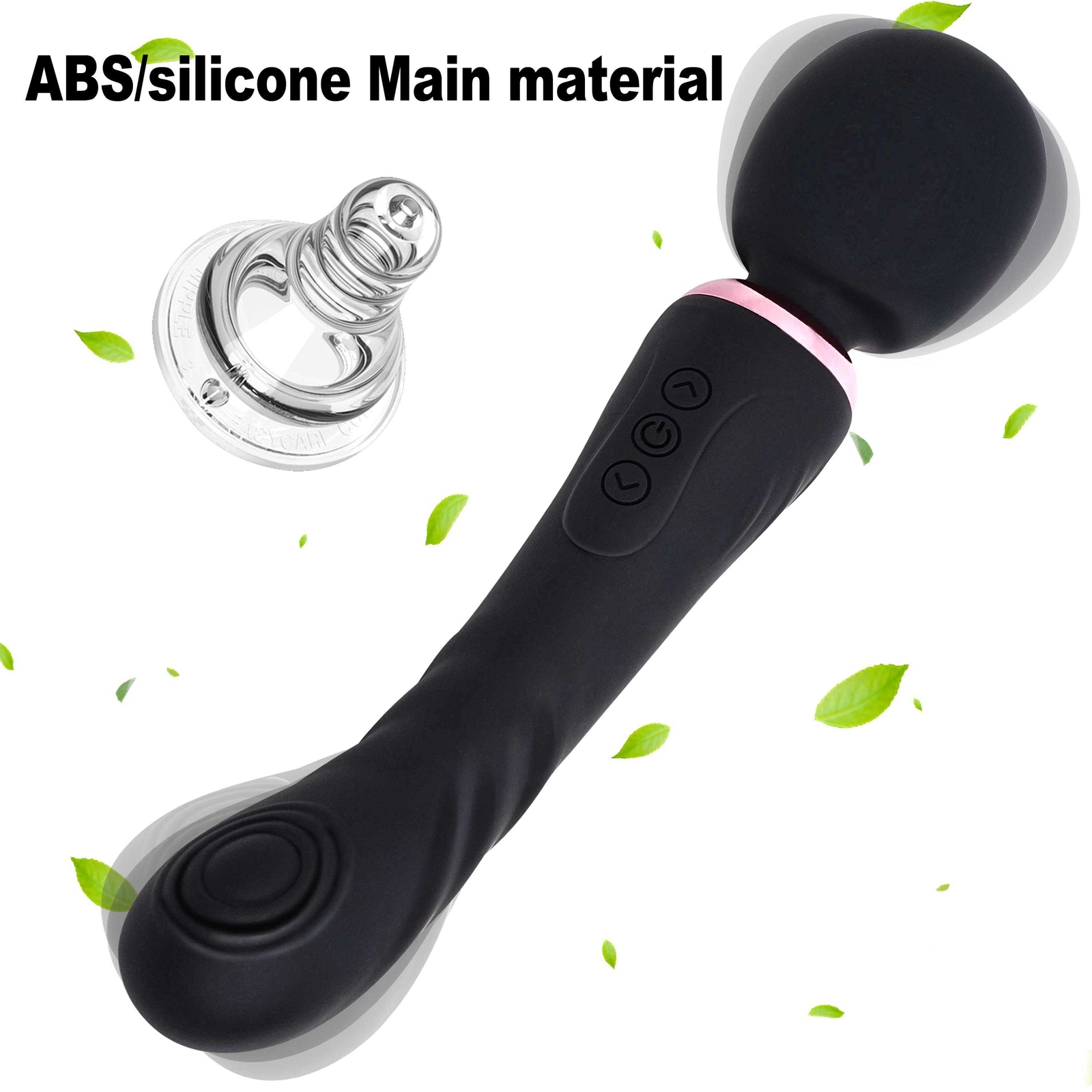Dual Vibrator Dildo G-Spot Massage Wand Real Clit Stimulator Sex Toys for Women