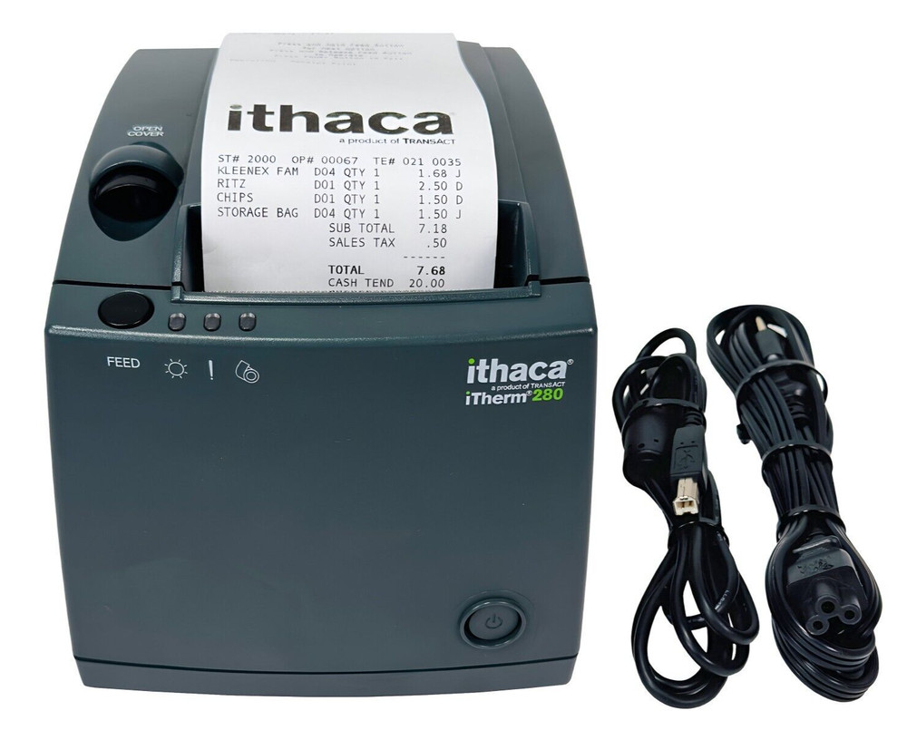 TransAct Ithaca iTherm 280 Thermal POS Receipt Printer Kitchen Restaurant Bar