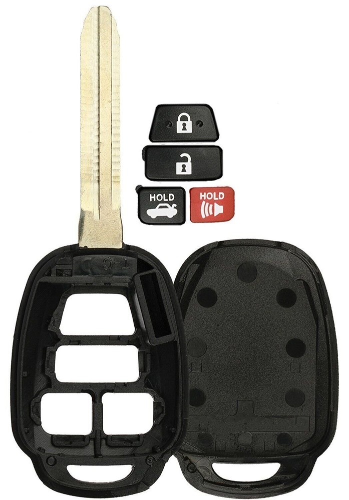 Toyota Corolla Camry Rav 2012-2015 4 Button Remote Head Key Shell
