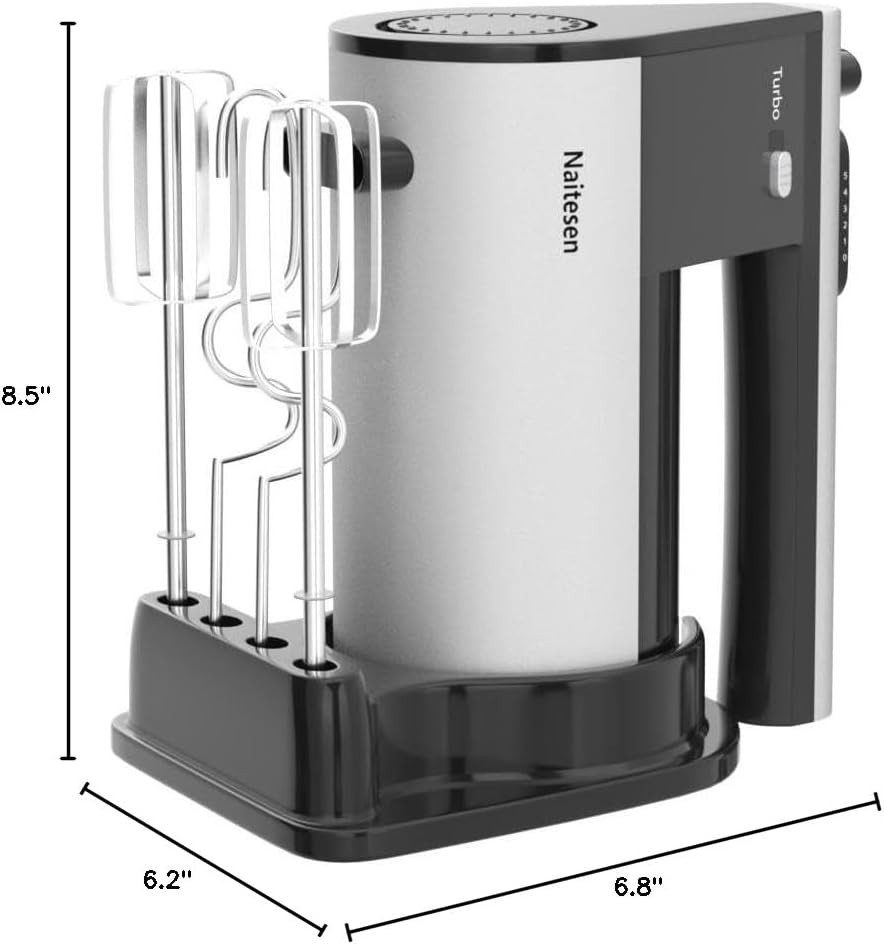Compact & Efficient Electric Mixer with Turbo Boost – Ultimate Baking Companion