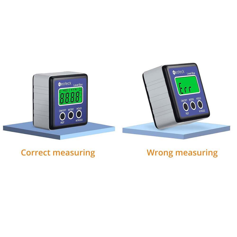 Digital Angle Finder LCD Digital Angle Gauge Waterproof Protractor Inclinometer