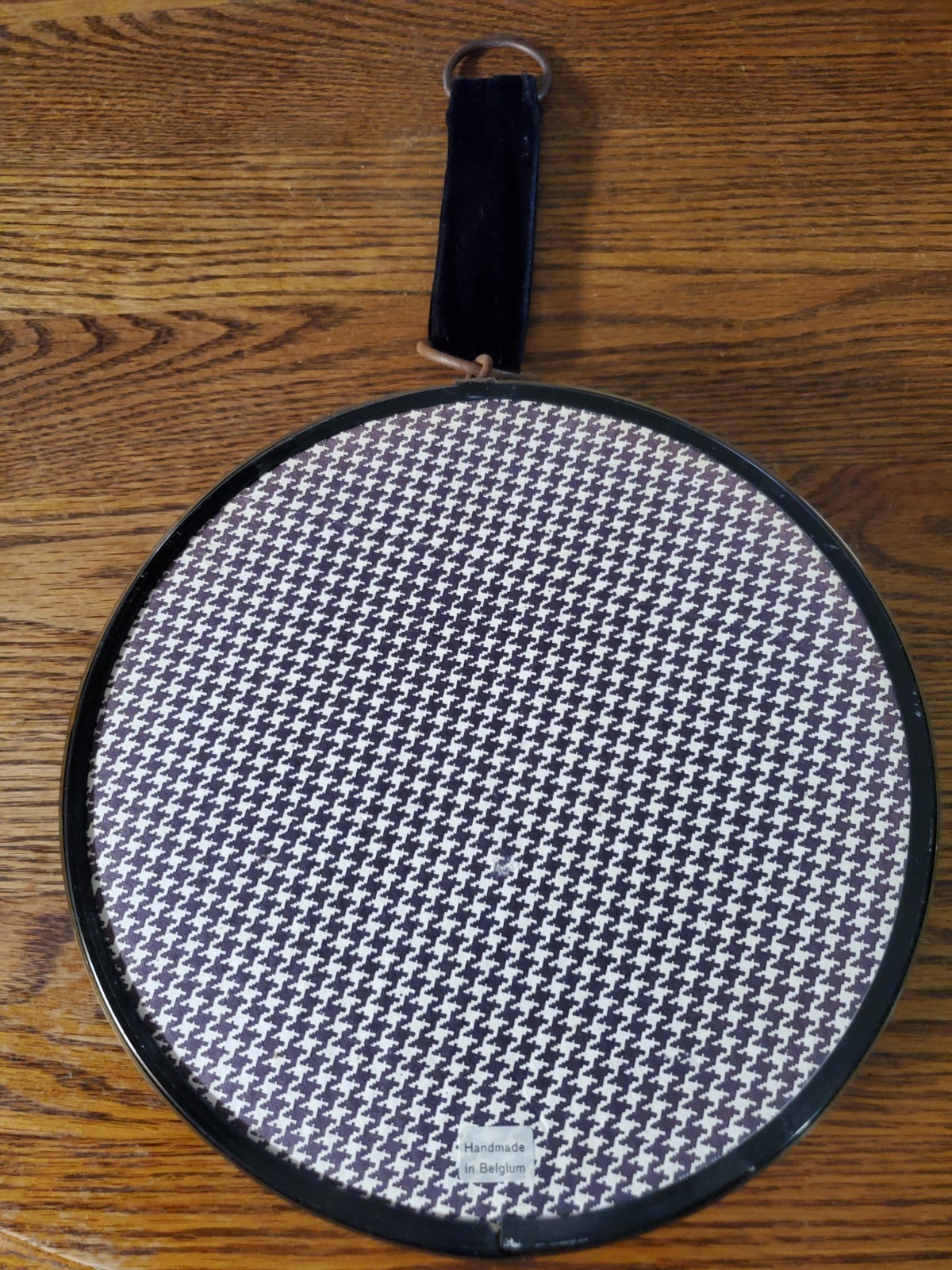 Vintage Cideart Dried Flowers Belgium Convex Glass Extra Large