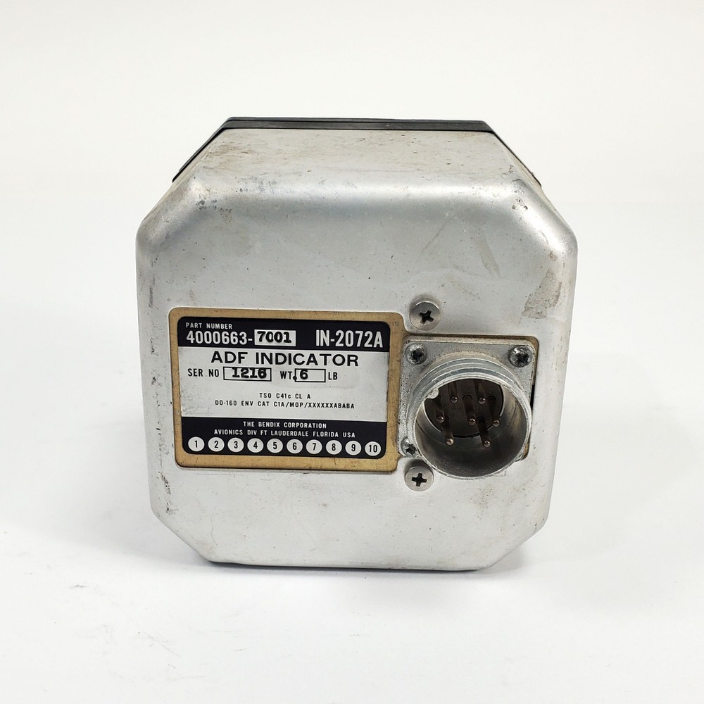 Bendix IN-2072A ADF Indicator PN 4000663-7001