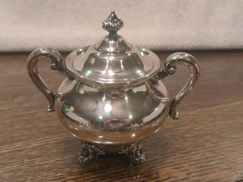 REED & BARTON REGENT 5600 Silverplate Sugar Bowl & Lid