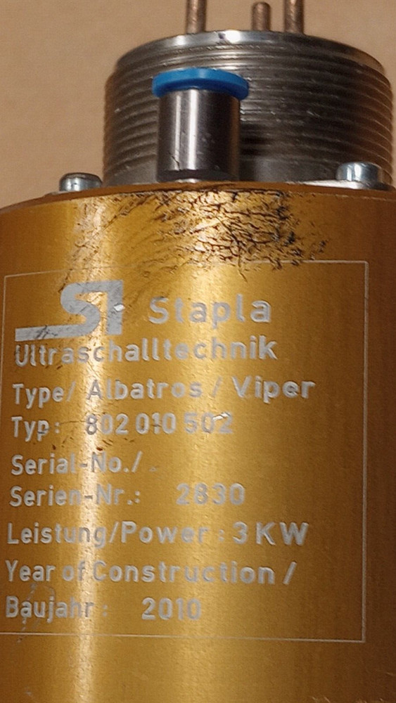 PARTIAL STAPLA CONDOR ST 30 ULTRASONIC WELDING UNIT ( 2 HEADS)