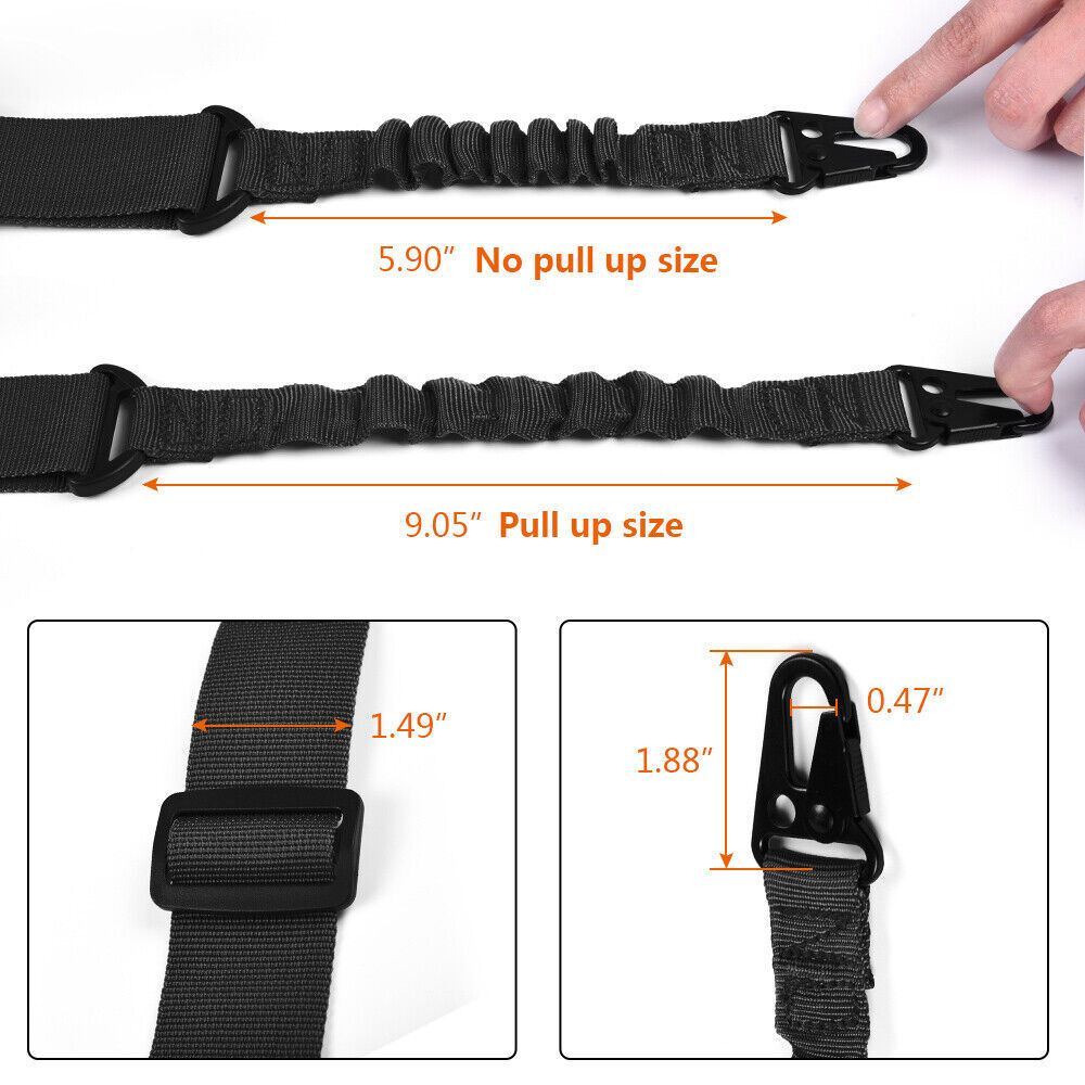 Nylon Multi-function Bungee Sling Adjustable Two Point Tactical Tool Sling Strap