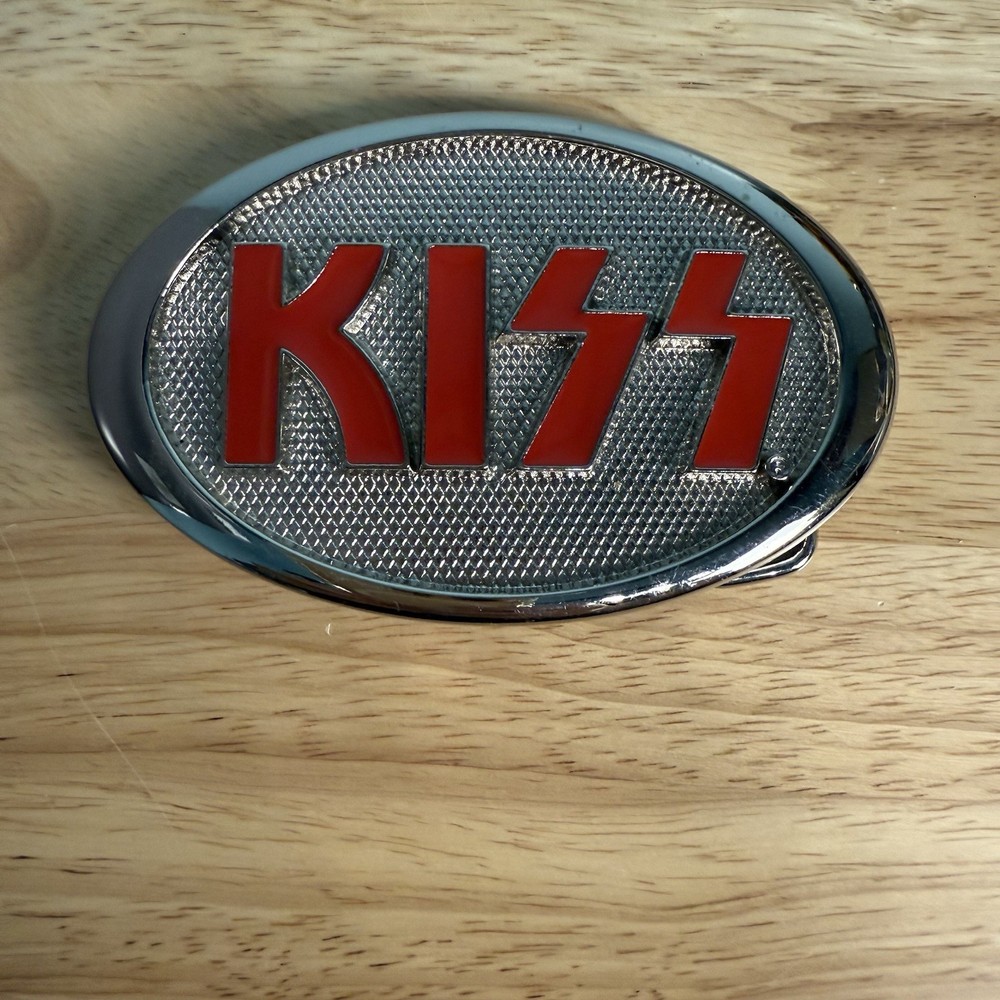 KISS LOGO Belt Buckle 2009 Signatures Network/Kiss Catalog Ltd. MINT