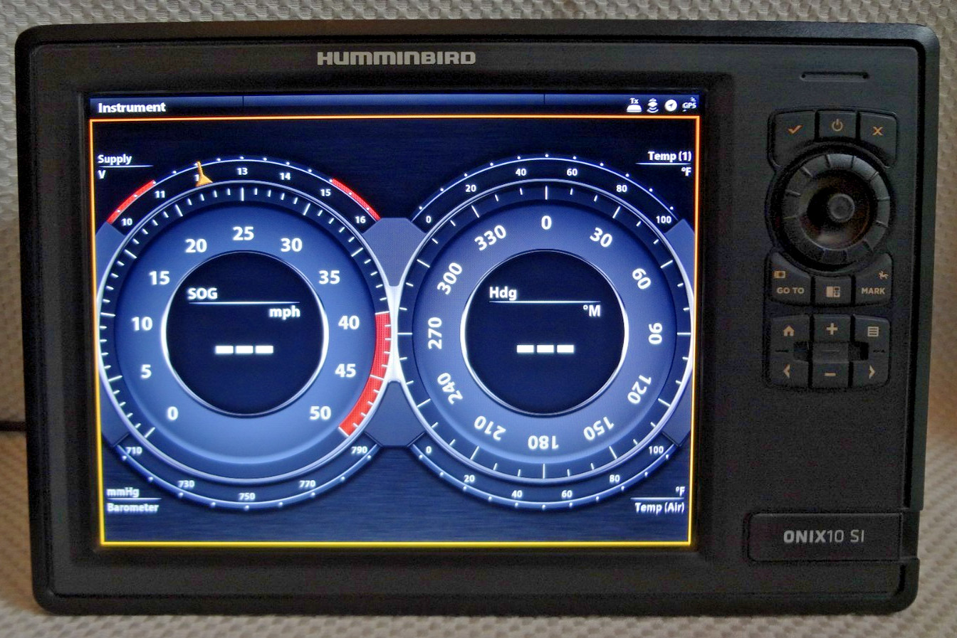 HUMMINBIRD ONIX 10CI NT SI MARINE GPS CHART PLOTTER FISHFINDER RADAR MFD w POWER