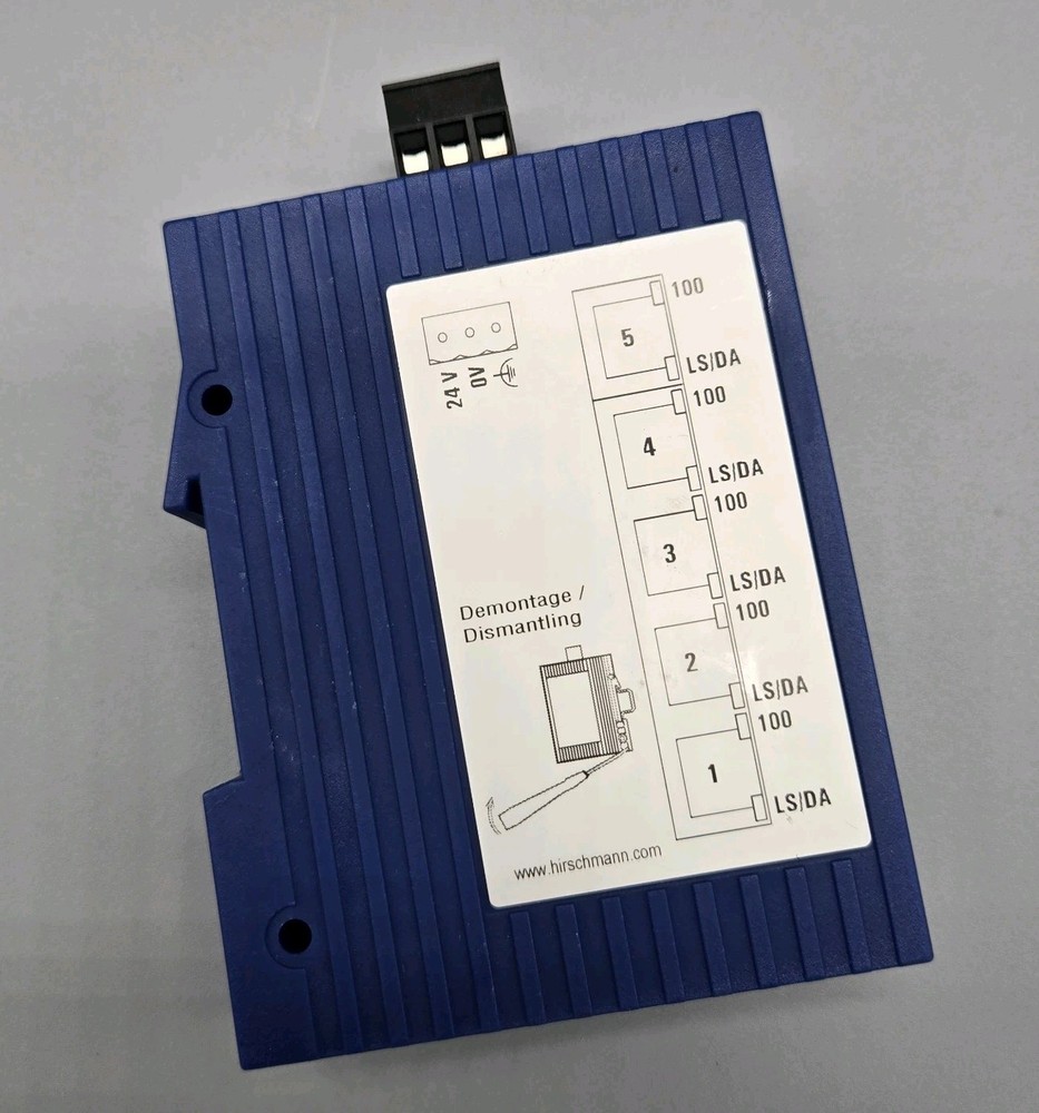 HIRSCHMANN IEC 61131-2 SPIDER 5TX RAIL SWITCH