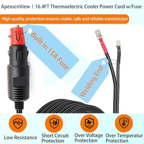 Thermoelectric Cooler Power Cord
