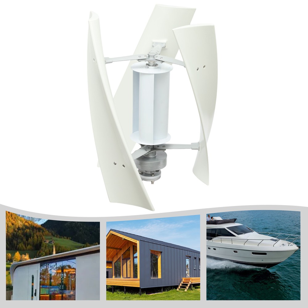 100W 4-Blade Vertical Wind Turbine Generator - 24V W/Controller Windmill Power！