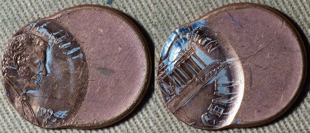 Error : Lincoln Cent 1996D 75% Off Center IREC1800