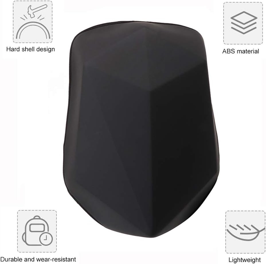 Motorcycle Backpack,30L Hardshell Carbon Fiber Pattern Waterproof Helmet Back