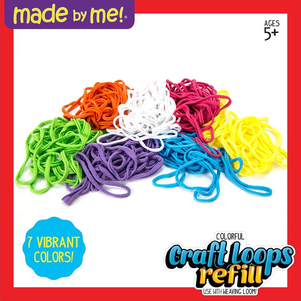 Educational Craft Loops Refill - 210 Loops in 7 Colors for Tangible Learning
